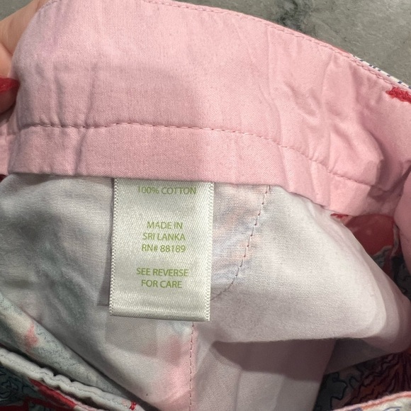 Lilly Pulitzer Avenue Bermuda Shorts Coral and Shell  Print - Picture 6 of 8
